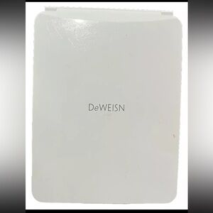 Deweisn Folding Travel Mirror Lighted Makeup Mirror with LED Lighting